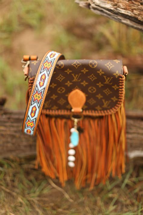 fringe lv bag|boho louis vuitton purse.